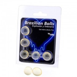 TALOKA - 5 PALLINE BRASILIANI GEL EMOZIONANTE EFFETTO FREDDO E VIBRAZIONE