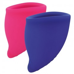 FUN FACTORY - FUN CUP EXPLORE KIT MENSTRUAL CUP PINK & ULTRAMARINE