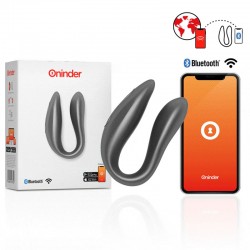 ONINDER G-SPOT & CLITORAL STIMULATOR BLACK - FREE APP