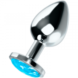 OHMAMA ANAL PLUG METALLO - BLU L