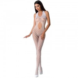 PASSION WOMAN BS065 BODYSTOCKING BIANCO TAGLIA UNICA