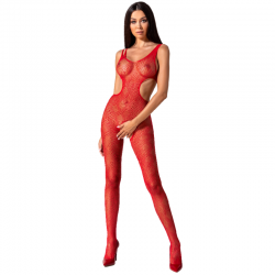 PASSION WOMAN BS085 BODYSTOCKING ROSSO TAGLIA UNICA