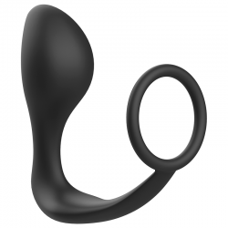 PLUG ANALE DI GIOCATTOLI addicted CON ANELLO IN SILICONE NERO