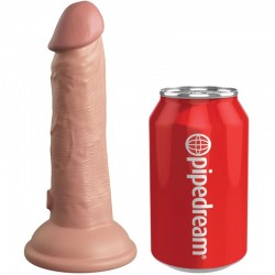 KING COCK ELITE - DILDO VIBRANTE REALISTICO E SILICONE 15.2 CM