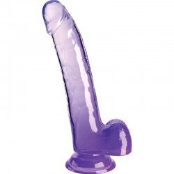 KING COCK CLEAR - DILDO CON TESTICOLI 20,3 CM VIOLA