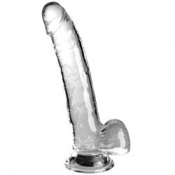 KING COCK CLEAR - DILDO CON TESTICOLI 20,3 CM TRASPARENTE