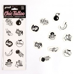 SECRET PLAY - SET DI 10 TATUAGGI TEMPORANEI DELLA COLLEZIONE SPICY