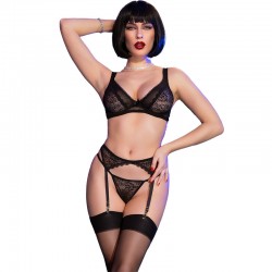 CHILIROSE - CR 4692 SET QUATTRO PEZZI NERO M