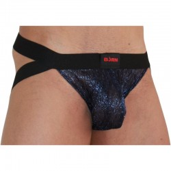 BURN - 006 JOCK BLU LUCIDO / NERO L