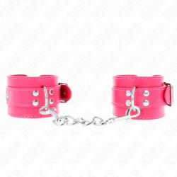 KINK - TENUTA DA POLSO ROSA LAMPONE CON FODERA ROSA LAMPONE REGOLABILE 20-28 CM X 5,5 CM