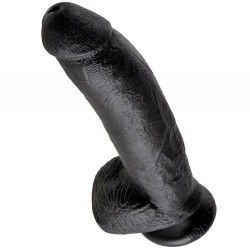 KING COCK 9" COCK BLACK WITH BALLS 22.9 CM